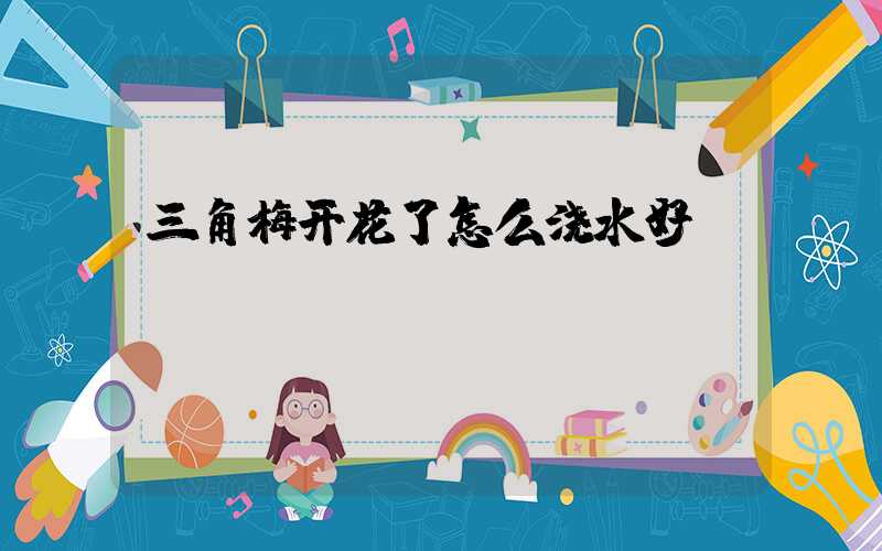 三角梅开花了怎么浇水好