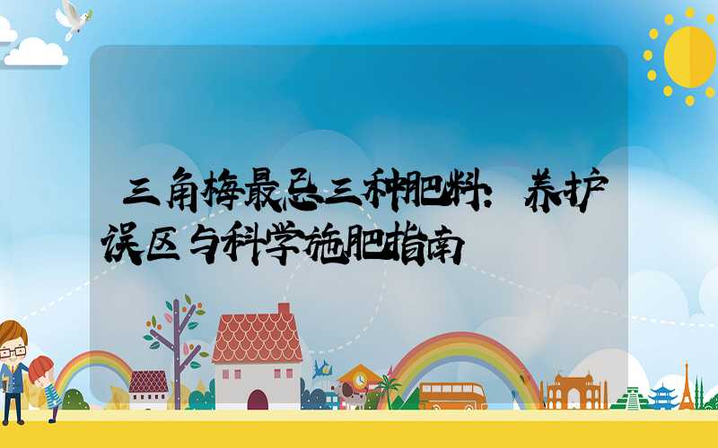 三角梅最忌三种肥料：养护误区与科学施肥指南