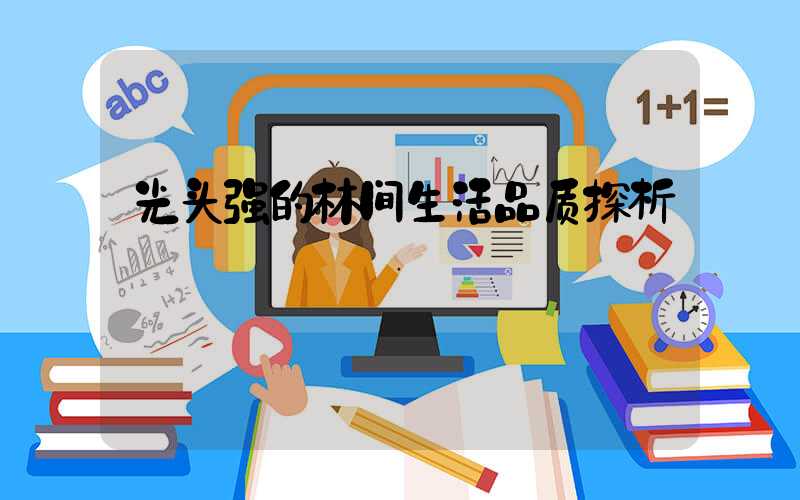 光头强的林间生活品质探析