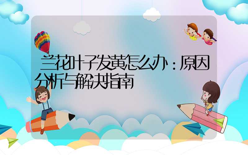 兰花叶子发黄怎么办：原因分析与解决指南