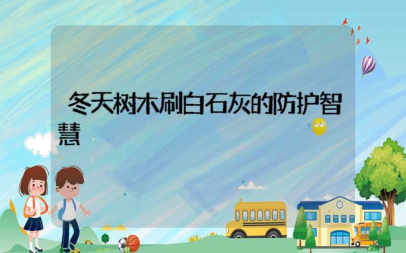 冬天树木刷白石灰的防护智慧