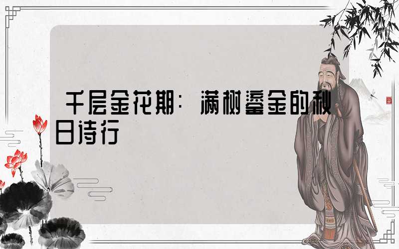 千层金花期:满树鎏金的秋日诗行