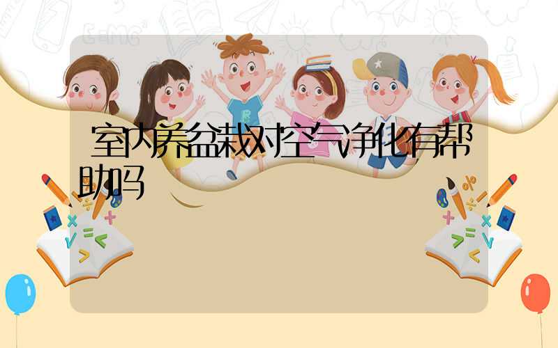 室内养盆栽对空气净化有帮助吗