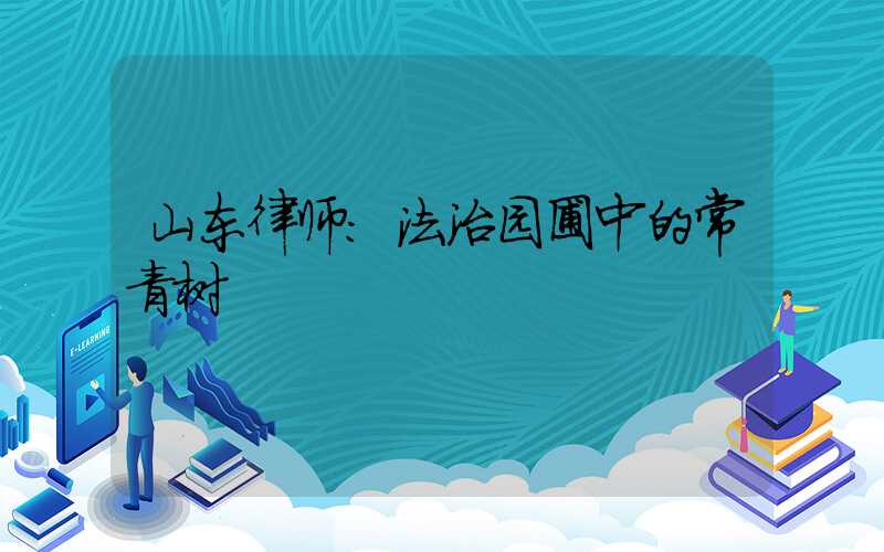 山东律师:法治园圃中的常青树