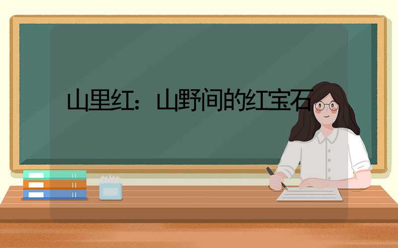 山里红：山野间的红宝石