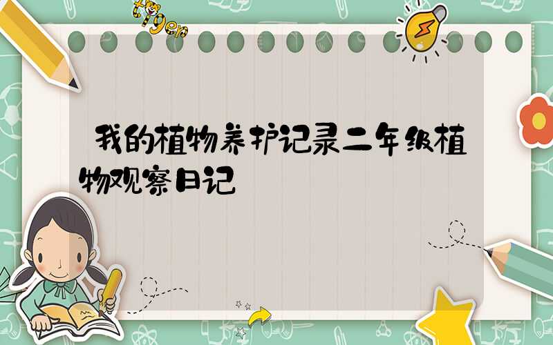 我的植物养护记录二年级植物观察日记