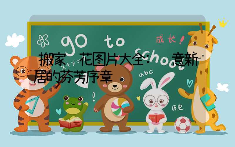 搬家鲜花图片大全:绿意新居的芬芳序章