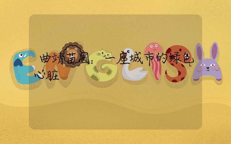 曲靖苗圃：一座城市的绿色心脏