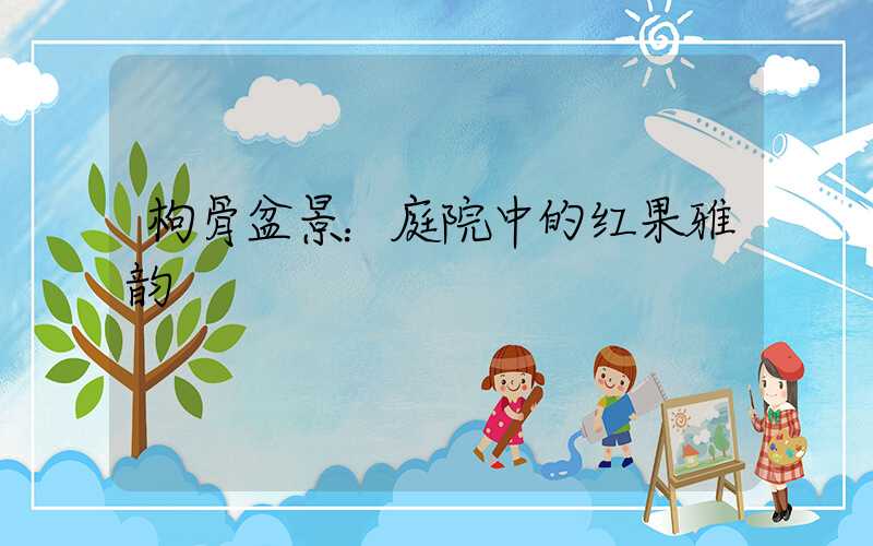 枸骨盆景：庭院中的红果雅韵