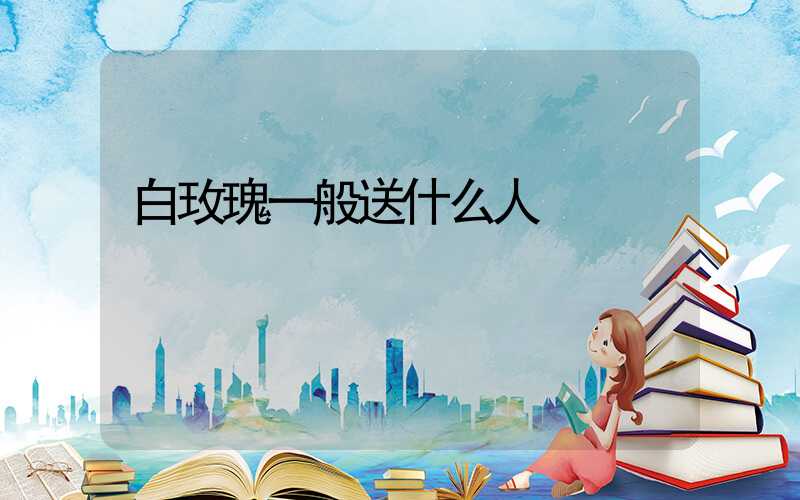 白玫瑰一般送什么人