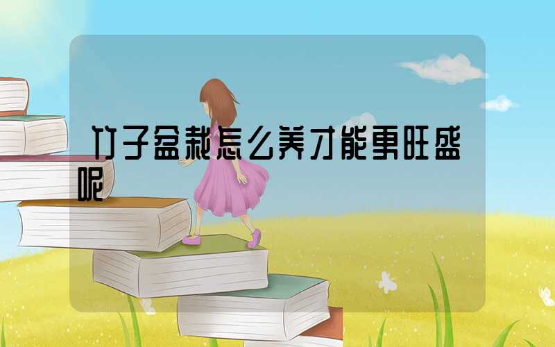 竹子盆栽怎么养才能更旺盛呢