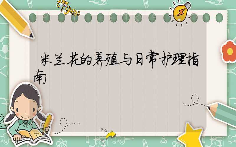 米兰花的养殖与日常护理指南