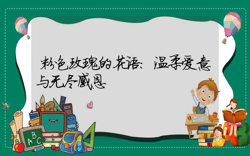 粉色玫瑰的花语：温柔爱意与无尽感恩