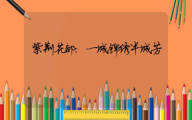 紫荆花都：一城锦绣半城芳