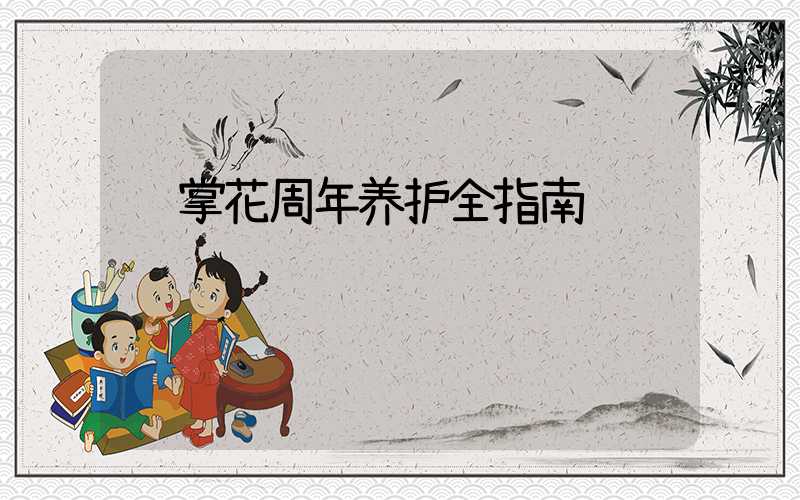 红掌花周年养护全指南