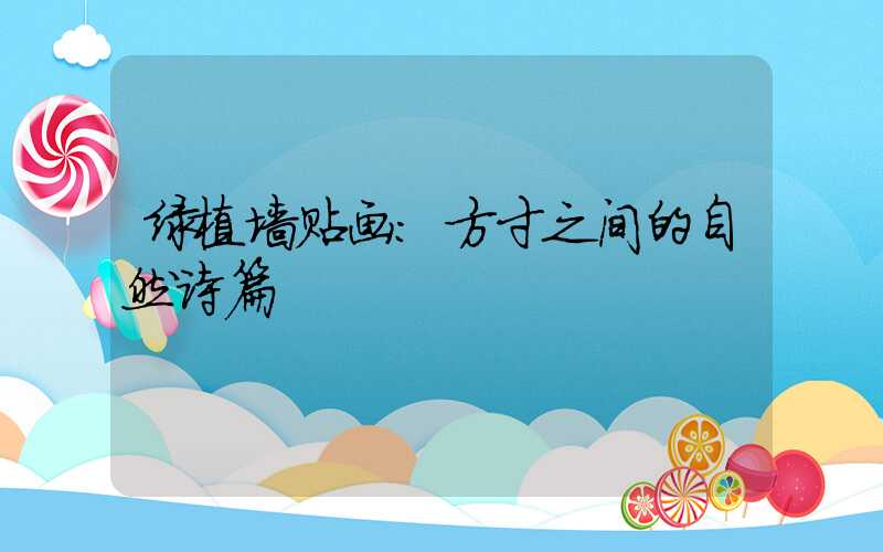 绿植墙贴画:方寸之间的自然诗篇