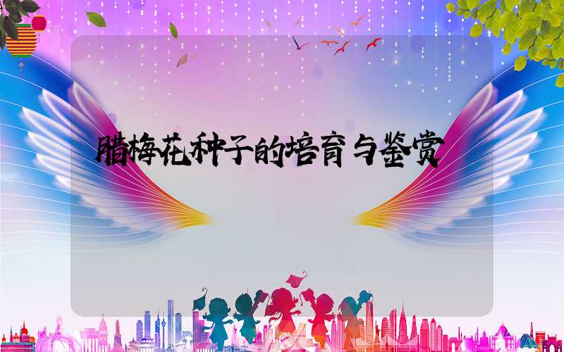 腊梅花种子的培育与鉴赏