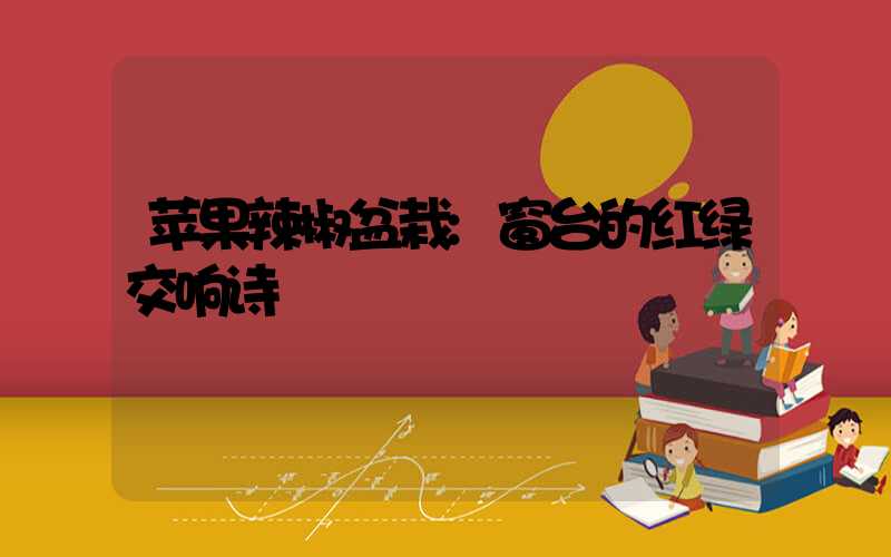 苹果辣椒盆栽:窗台的红绿交响诗