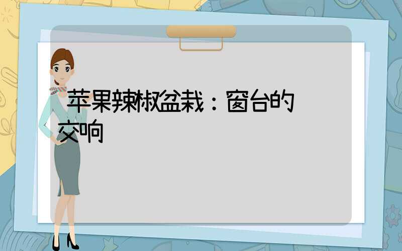 苹果辣椒盆栽：窗台的红绿交响诗