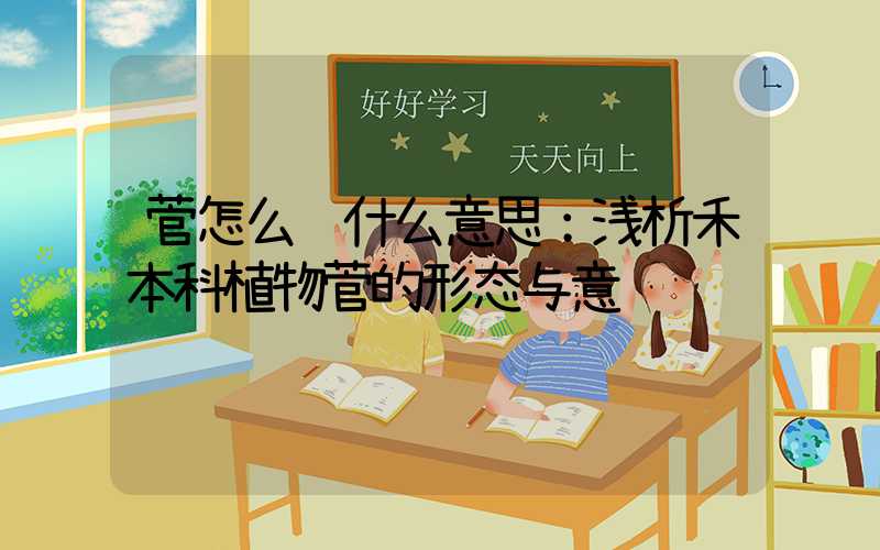 菅怎么读什么意思：浅析禾本科植物菅的形态与意蕴