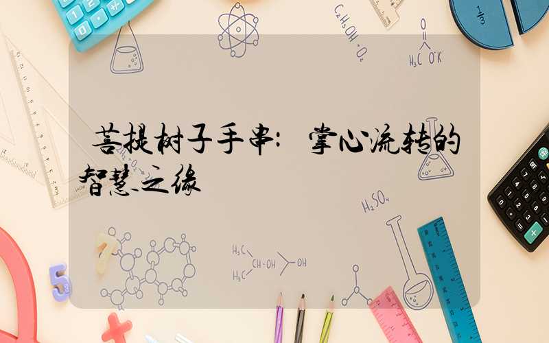 菩提树子手串:掌心流转的智慧之缘