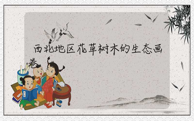 西北地区花草树木的生态画卷