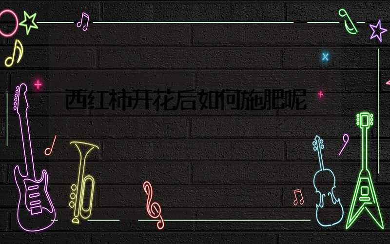 西红柿开花后如何施肥呢