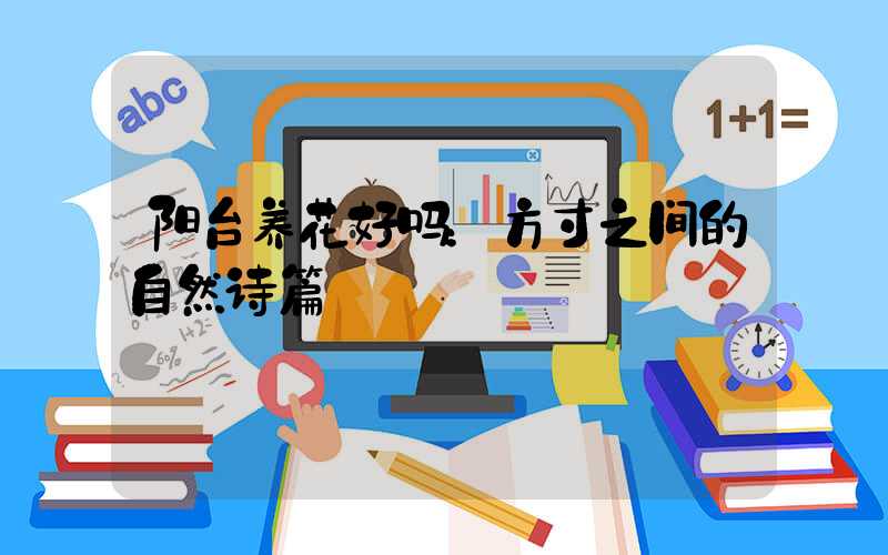 阳台养花好吗：方寸之间的自然诗篇