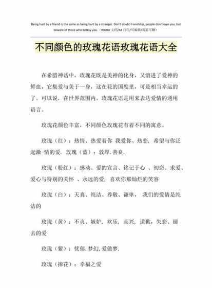 不同颜色的花语是什么 各种颜色的玫瑰花的花语是什么